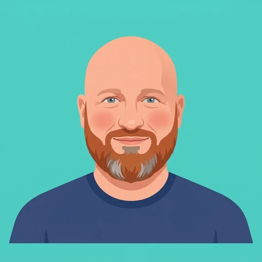 Illustrated portrait of Jon
